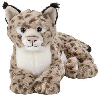 pluche Lynx - knuffeldier - 39 cm - wilde dieren knuffel Multi
