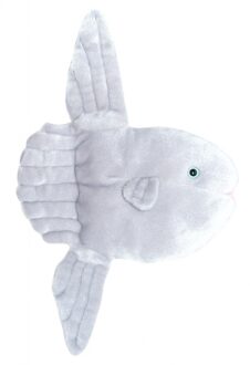 Pluche maanvis knuffeldier 40 cm - Knuffel zeedieren Wit