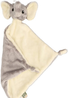 Pluche olifant tuttel/knuffeldoekje - 40 x 40 cm - Olifanten dieren knuffels