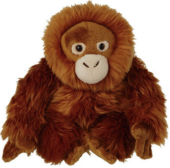 Pluche Orang-oetan knuffel - 18 cm - knuffeldieren - aap - voor kinderen Multi