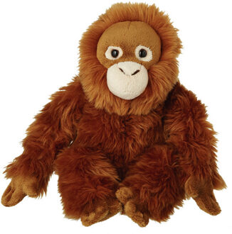 Pluche Orang Utan aap knuffel van 22 cm - Knuffel bosdieren Multikleur