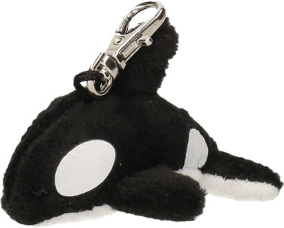 Pluche orka knuffel sleutelhanger - 6 cm - Dieren sleutelhangers