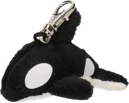 Pluche orka knuffel sleutelhanger 6 cm Multi