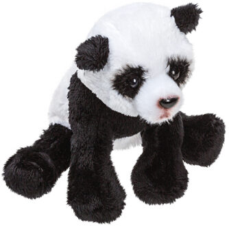 Pluche Panda knuffeldier van 13 cm - Knuffeldier Multikleur