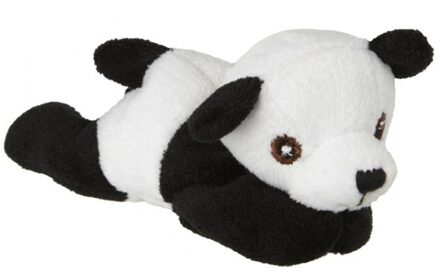 Pluche panda knuffeltje 13 cm - Knuffeldier Multikleur