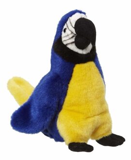 pluche papegaai knuffel - blauw - 26 cm - vogels - dieren