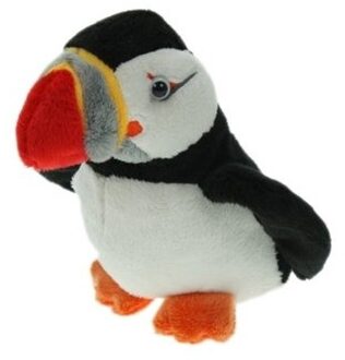 Pluche papegaaiduiker/puffin zeevogel knuffel - 15 cm - speelgoed zeedieren