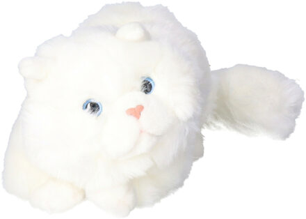 Pluche Perzische Colourpoint katten/poezen knuffel creme 30 cm