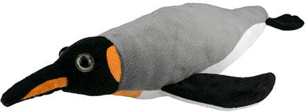 pluche pinguin knuffeldier - zwemmend - 44 cm - Knuffel zeedieren Grijs