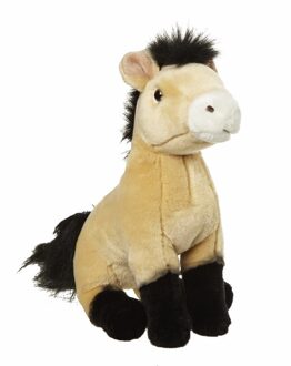 pluche Przewalski paarden knuffel - lichtbruin - 27 cm - Knuffel boederijdieren Multikleur