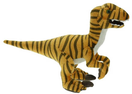 Pluche raptor dino knuffel 32 cm - Knuffeldier Multikleur