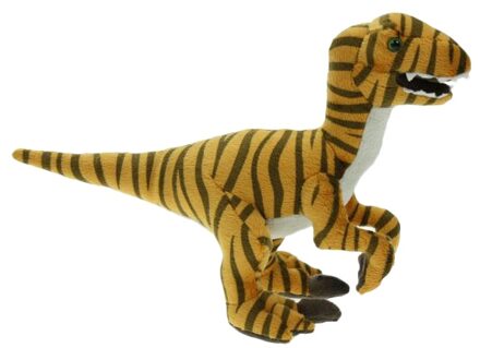 Pluche raptor dino knuffel 32 cm