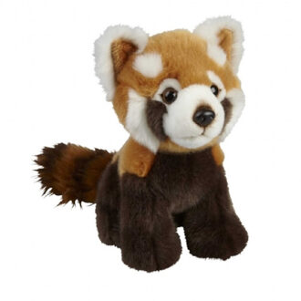 Pluche rode panda knuffel 18 cm knuffeldieren - Knuffeldier Multikleur