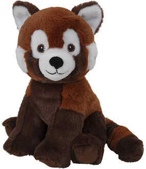 pluche Rode panda knuffel - 25 cm - Knuffeldieren speelgoed - knuffelbeer