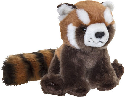 Pluche rode panda - knuffeldier - 15 cm - bosdier knuffel cadeau Multi