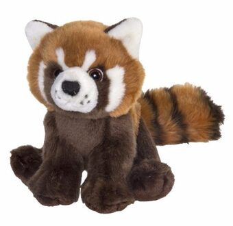 Pluche rode panda - knuffeldier - 18 cm - bosdier knuffel cadeau Multi