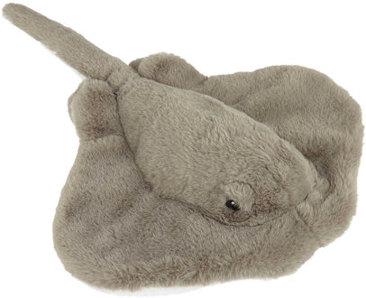 Pluche rog - knuffeldier - grijs - 43 cm - zee dieren knuffels