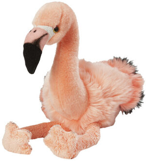 Pluche roze flamingo knuffel van 30 cm