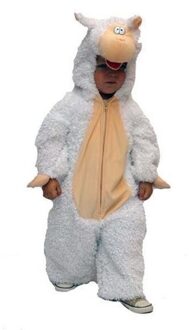 Pluche schaap/lammetje carnaval verkleed kostuum - Dierenpak voor kinderen - wit
