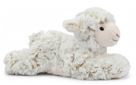Pluche schaap/lammetje knuffel liggend - 22 cm - Boerderij knuffeldier