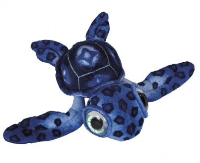 Pluche schildpad blauw 39 cm