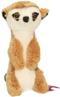 Pluche sleutelhanger stokstaartje - knuffel - 10 cm - Stokstaartjes dieren sleutelhanger