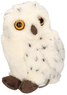 Pluche sneeuwuil 20 cm