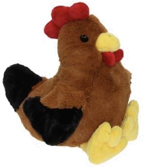 Pluche speelgoed kip/haan knuffeldier 25 cm - Knuffel boederijdieren Multikleur