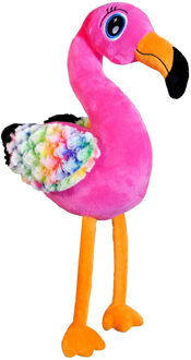 Pluche speelgoed knuffeldier Flamingo van 28 cm
