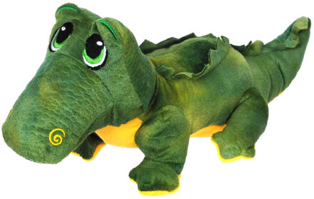 Pluche speelgoed knuffeldier Krokodil van 34 cm - Knuffeldier Multikleur