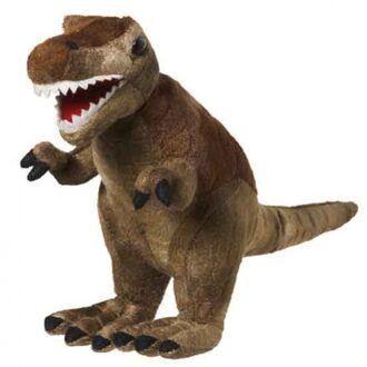 Pluche T-Rex bruin 20 cm - Knuffeldier