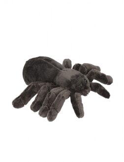 Pluche tarantula spinnen knuffel 16 cm - Vogel knuffels Grijs