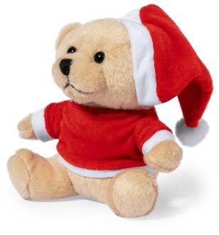 Pluche Teddybeer Kerstman