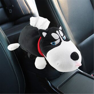 Pluche Tissue Box Houder Voor Auto Armsteun Box/Zonneklep/Seat Terug Opknoping Soort Tissue Box Cover Leuke hond Servet Papier Dispenser type 2
