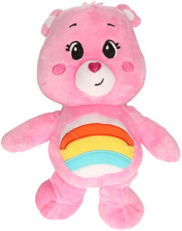 Pluche Troetelbeertje knuffel roze 28 cm - Knuffelpop