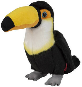 Pluche tropische vogel Toekan knuffel van 18 cm - Vogel knuffels Multikleur