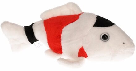 Pluche vissen knuffel koi karper 22 cm - Knuffel zeedieren Multikleur