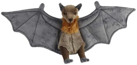 Pluche vleermuis knuffeldier - grijs - 36 cm - Vleermuizen knuffels
