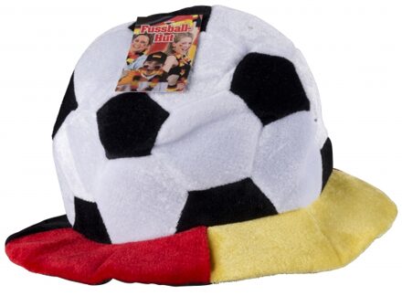 Pluche voetbal hoed Belgie supporters artikelen voor volwassenen Multi