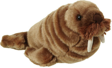 Pluche walrus - knuffel walrus - 30 cm - water knuffeldieren Multi