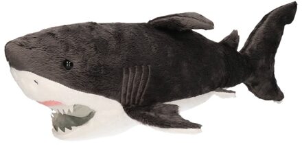 Pluche witte haai knuffel 54 cm speelgoed