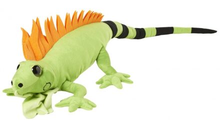 Pluche XL knuffel Leguaan - groen - 110 cm - grote knuffeldieren - reptielen