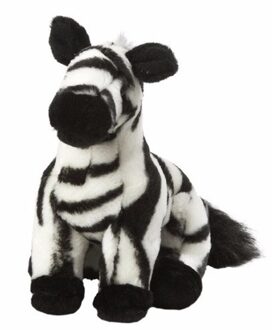 pluche zebra knuffel - 18 cm - Dieren speelgoed knuffels