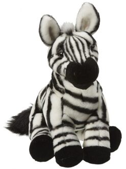 pluche zebra knuffel - 27 cm - Dieren speelgoed knuffels Multi