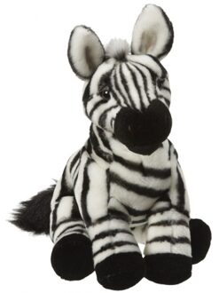 Pluche zebra knuffels van 27 cm - Knuffeldier Multikleur