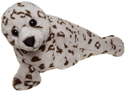 Pluche zeehond knuffel - grijs - 40 cm - Speelgoed knuffeldieren zeehonden Multi