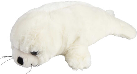 Pluche Zeehond pup - knuffel - 30 cm - dieren knuffels Wit