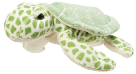 Pluche zeeschildpad knuffel - groen - 22 cm - zeedieren