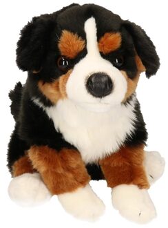 Pluche zittende Berner Senner knuffel hond 20cm