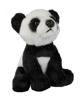 Pluche zwart/witte panda beer/beren knuffel 15 cm speelgoed